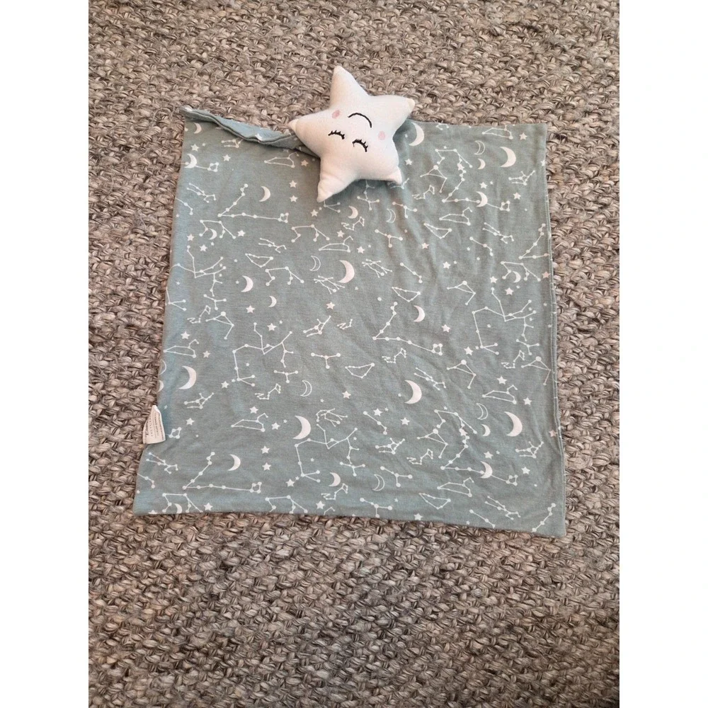 Emerson and Friends Stargazer Bamboo Viscose Baby Lovey Security Blanket Star